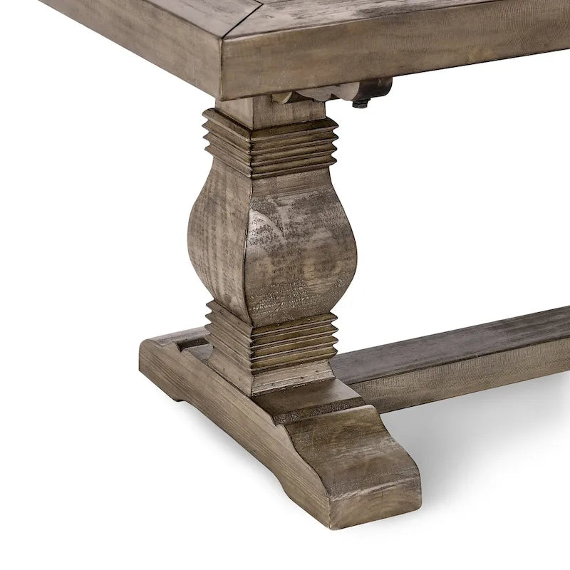 Eetkamerbank van hergebruikt hout