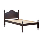 100% Solid Wood Twin Size Panel Headboard Platform Bed