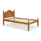 100% Solid Wood Twin Size Panel Headboard Platform Bed