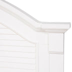 Paneelbed in cottage-stijl, oesterwit