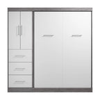 Murphy-Bett in Full-Größe mit Kleiderschrank (84W)