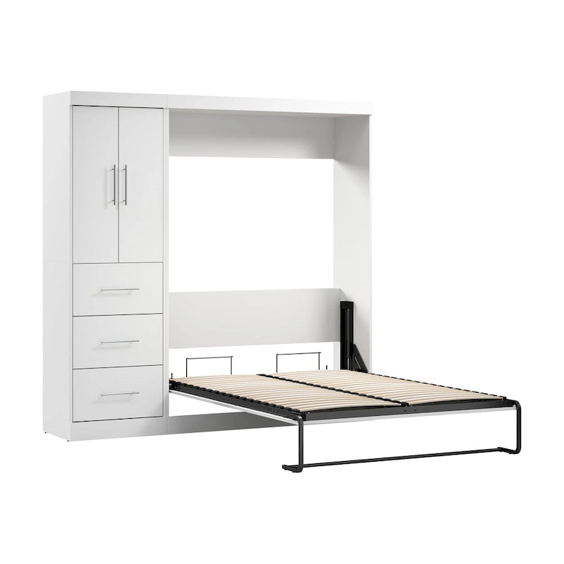 Murphy-Bett in Full-Größe mit Kleiderschrank (84W)