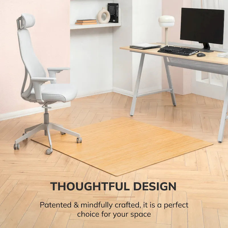 Bamboo Standard Rectangular 5 x 4 ft Chair Mat