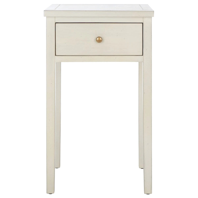 Shaker Style Elm Wood End Table with Drawer