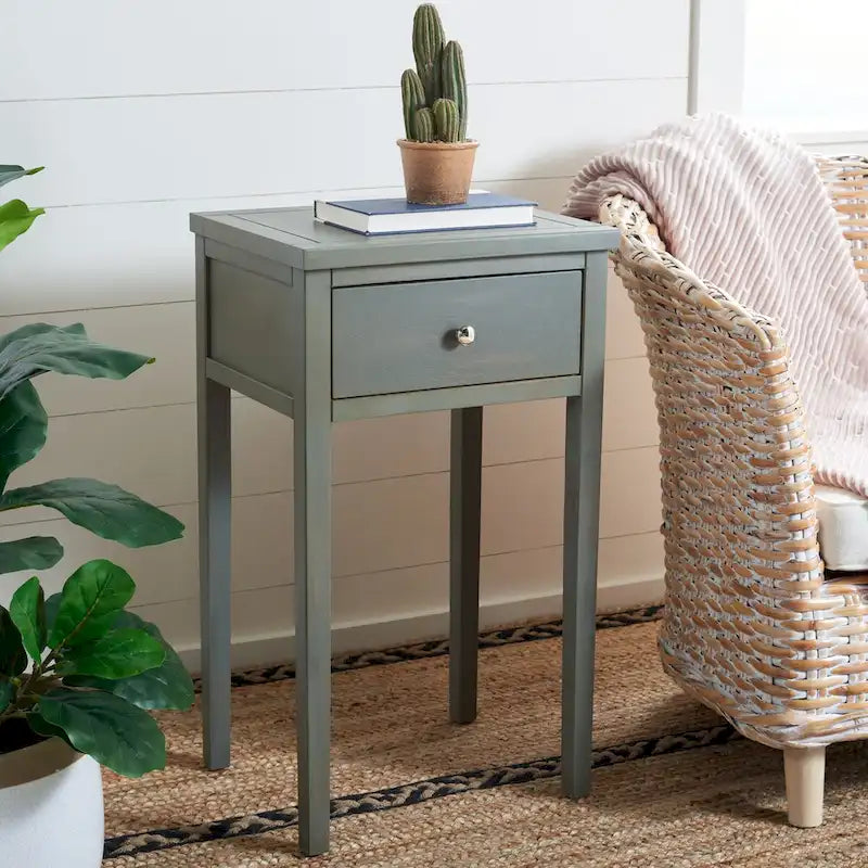 SAFAVIEH Monica End Table - 16.9 x 14.2 x 29.7 - 17Wx14Dx30H