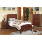 Letto a pannelli in legno Twin Size con finitura ciliegio