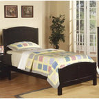 Letto a pannelli in legno Twin Size con finitura ciliegio