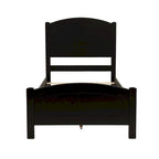Letto a pannelli in legno Twin Size con finitura ciliegio