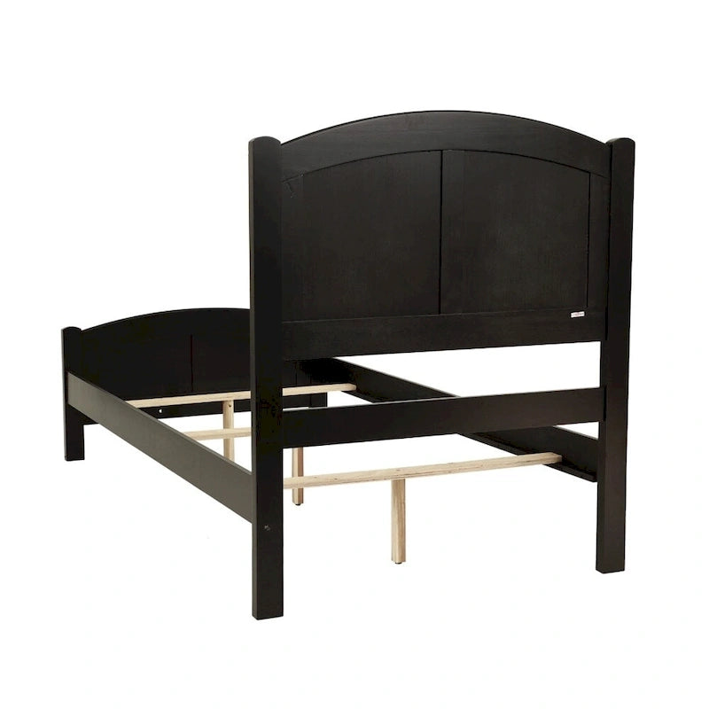 Letto a pannelli in legno Twin Size con finitura ciliegio