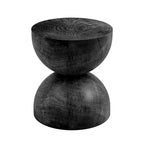 Side Table Indoor/Outdoor Stone White w/ Gold Flakes
