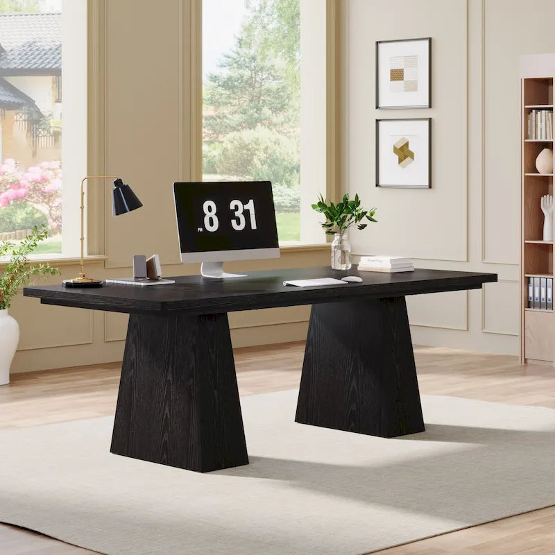 63 Inches Rustic Computer Desk for Home Office