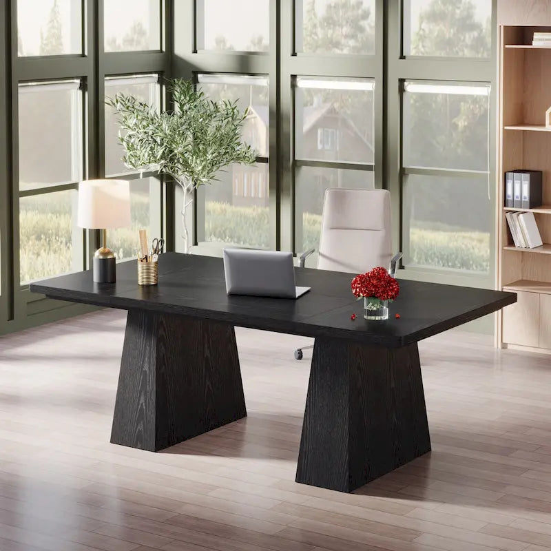 63 Inches Rustic Computer Desk for Home Office