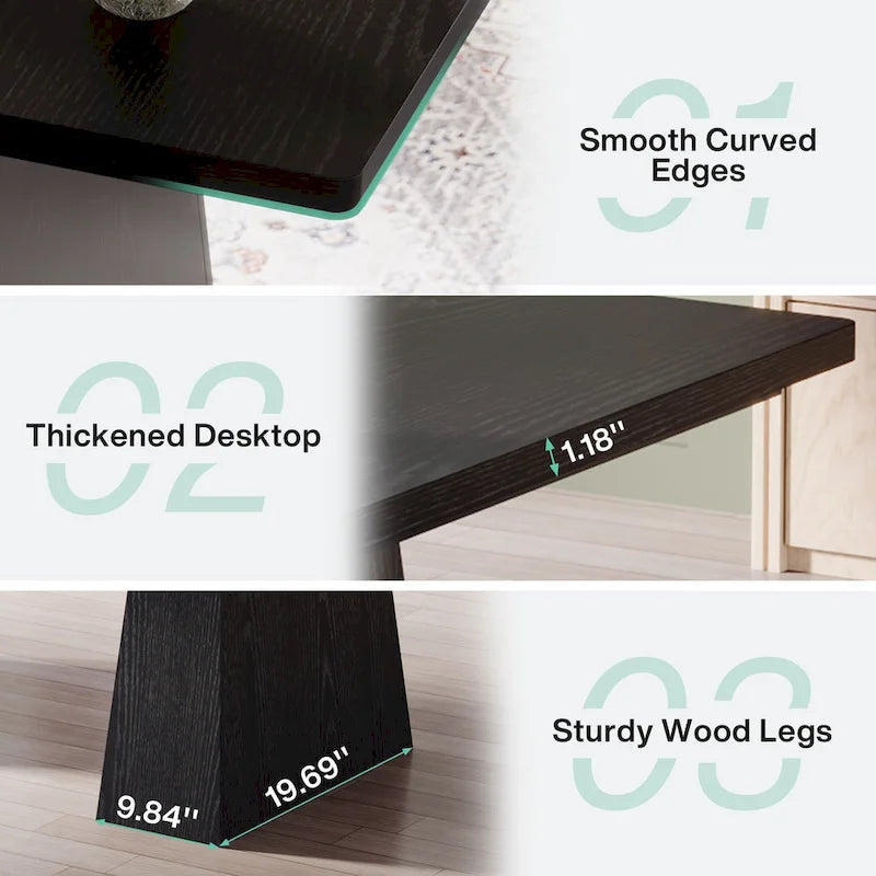 63 Inches Rustic Computer Desk for Home Office