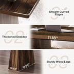63 Inches Rustic Computer Desk for Home Office