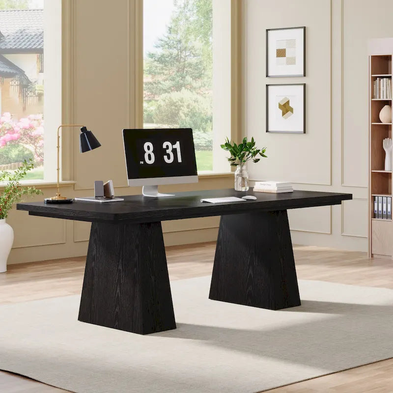 63 Inches Rustic Computer Desk for Home Office