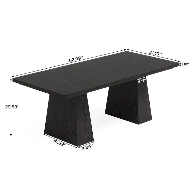 63 Inches Rustic Computer Desk for Home Office