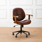 Modern Ergonomic Faux Leather Gaslift Adjustable Swivel Office Task Chair