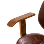 Modern Ergonomic Faux Leather Gaslift Adjustable Swivel Office Task Chair