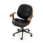 Modern Ergonomic Faux Leather Gaslift Adjustable Swivel Office Task Chair