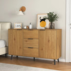 Sideboard Buffet Cabinet with Storage and Wood Coffee Bar Cabinet with Drawers and Doors