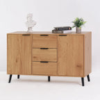 Sideboard Buffet Cabinet with Storage and Wood Coffee Bar Cabinet with Drawers and Doors