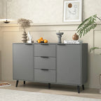 Sideboard Buffet Cabinet with Storage and Wood Coffee Bar Cabinet with Drawers and Doors