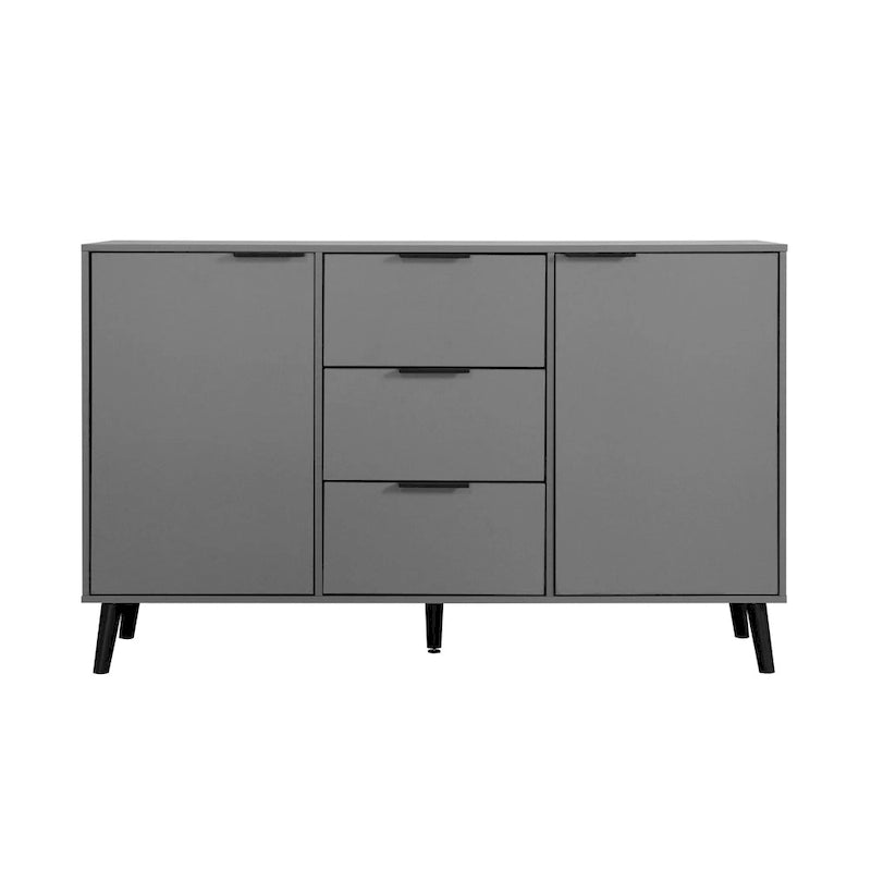 Sideboard Buffet Cabinet with Storage and Wood Coffee Bar Cabinet with Drawers and Doors