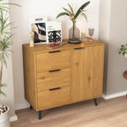 Sideboard Buffet Cabinet with Storage and Wood Coffee Bar Cabinet with Drawers and Doors
